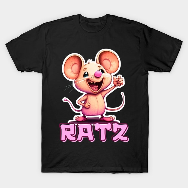 Ratt Pink Ratz T-Shirt by WhispersOfColor